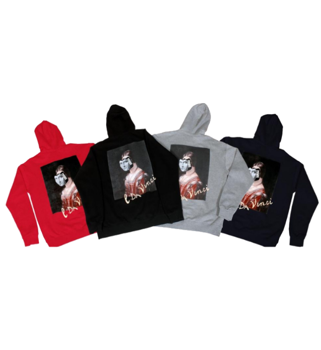 باركود | دافنشي هودي احمر 