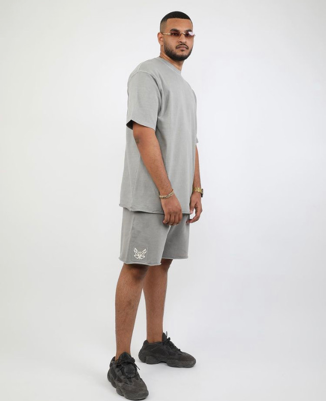 Xcvii | تيشرت رصاصي عاكس فينتج 