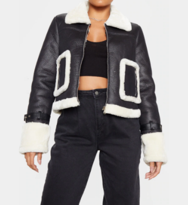 برتي ليتل ثنق | جاكيت جلد اسود 