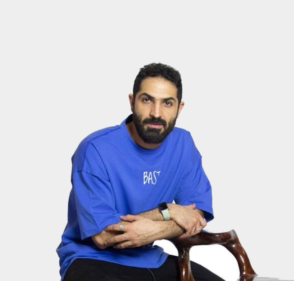 عمارنه | تيشيرت باستيت ازرق