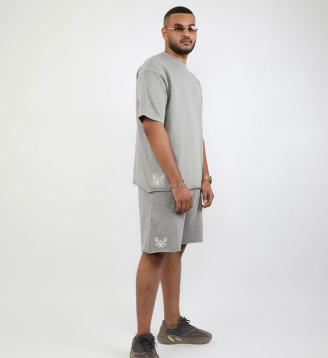 Xcvii | تيشرت رصاصي فينتج 